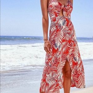 Cupshe Reagan Tropical Knotted Dress
